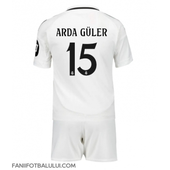 Real Madrid Arda Guler #15 Echipament de Fotbal Replică 2024-25 Copii Acasa (+ Șorturi)